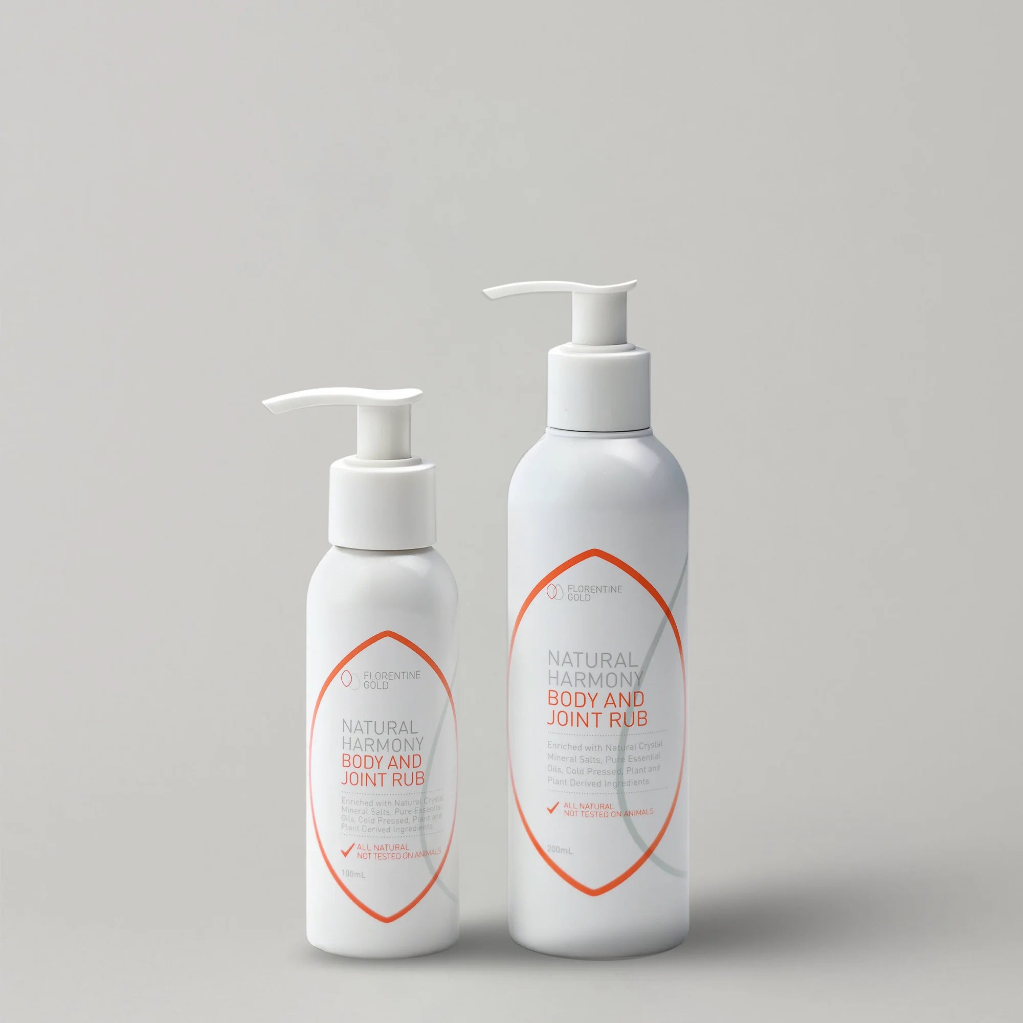 Two-bottles-of-Natural-Harmony-Body-and-Joint-Rub-on-a-light-gray-background